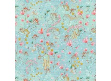 Bio Jersey Lillestoff - Meeresgarten blau